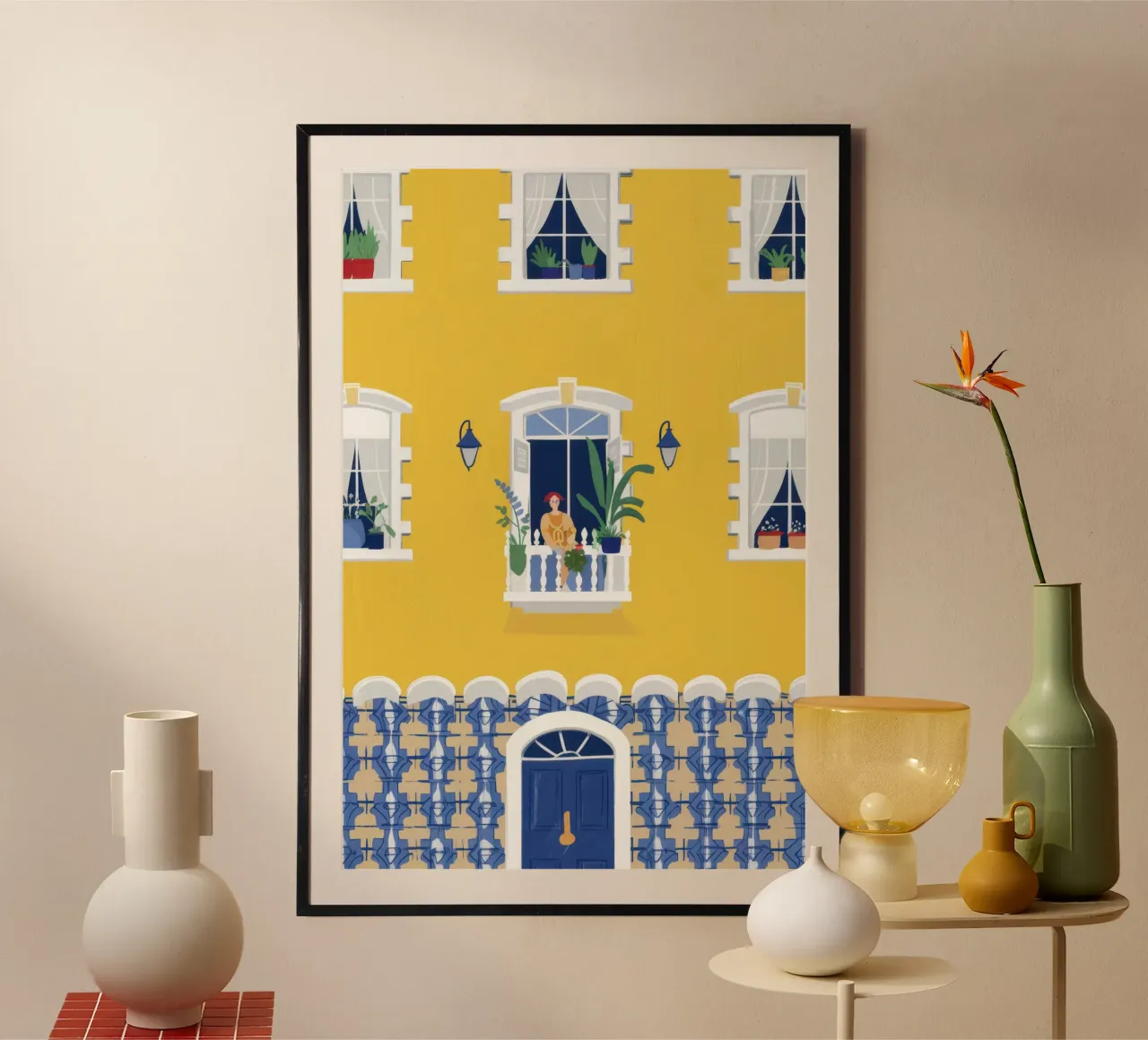 Façade jaune ensoleillée hahnemühle de Frosh Pallete