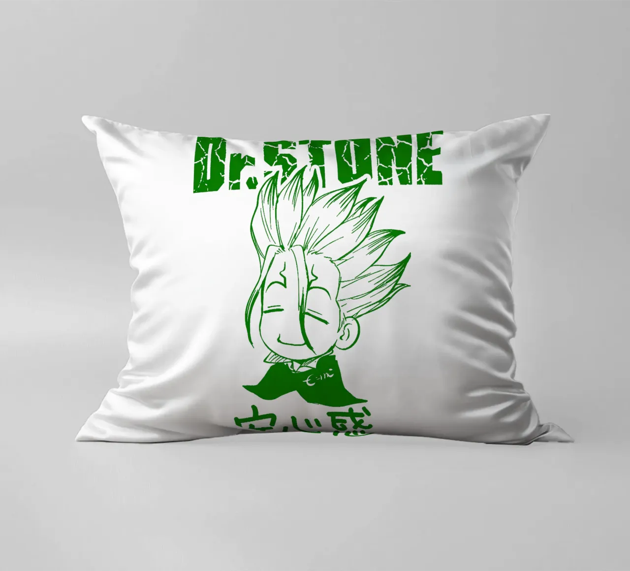 Dr. Stone Season 3 V5 decorative cushion by https://www.juniqe.com/uk/shop/Henndraws