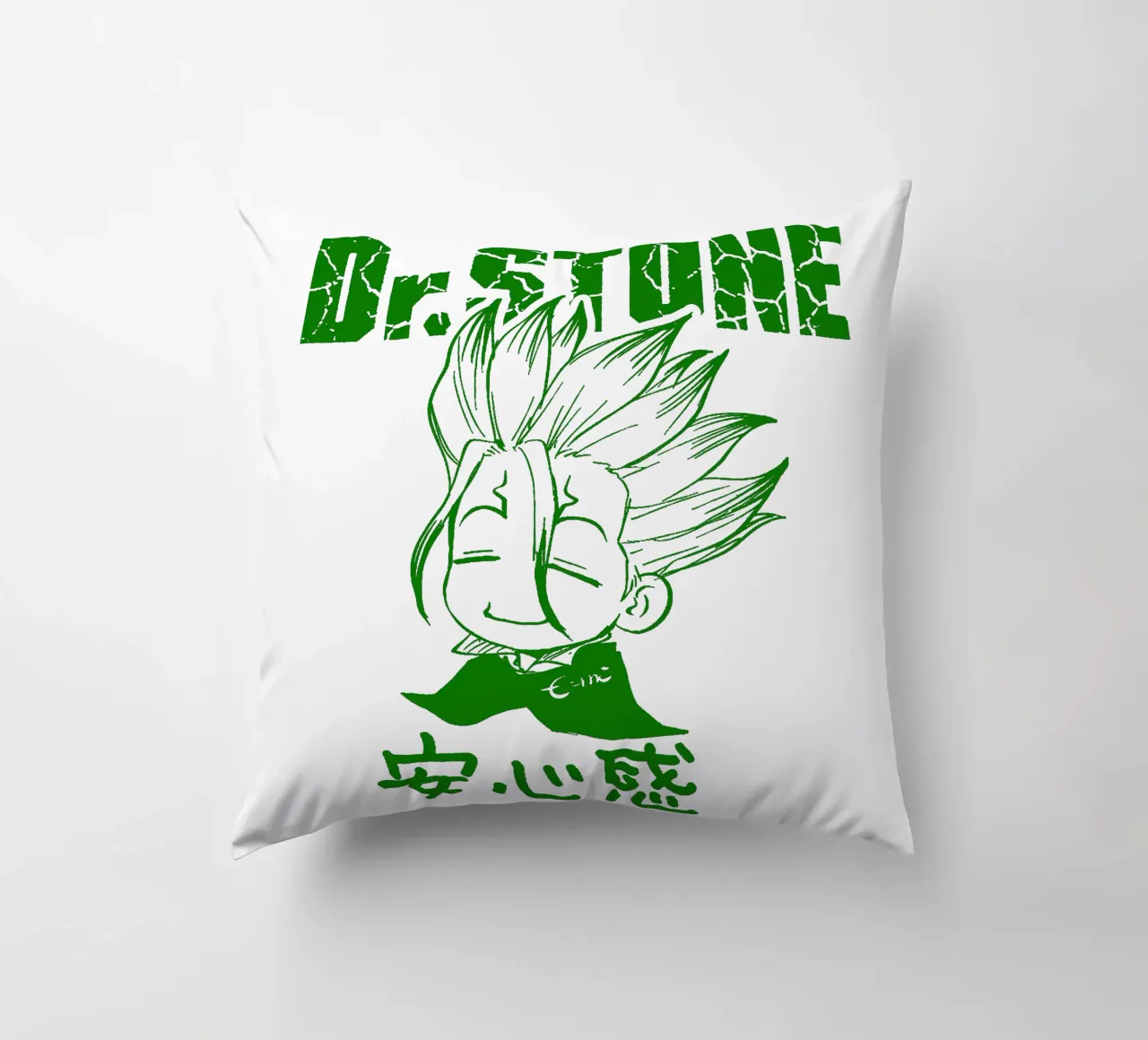 Dr. Stone Season 3 V5 decorative cushion by https://www.juniqe.com/uk/shop/Henndraws