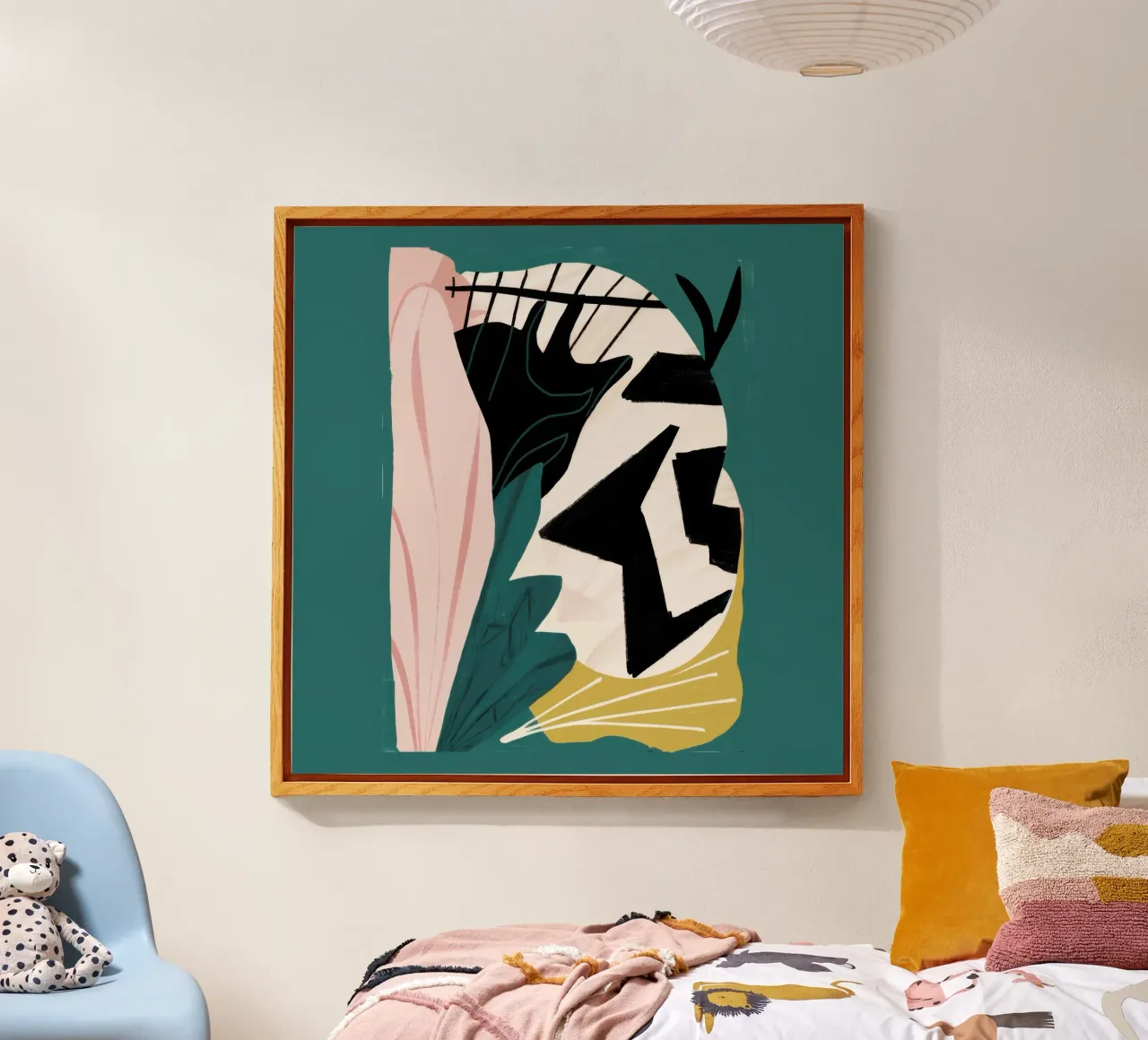 Foglie astratte plexiglass da Line Fable