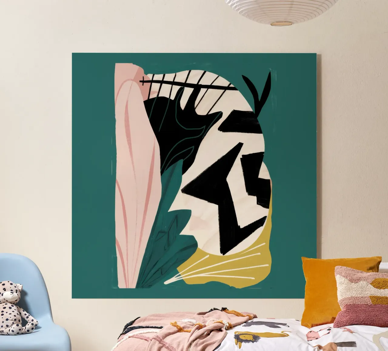 Foglie astratte plexiglass da Line Fable