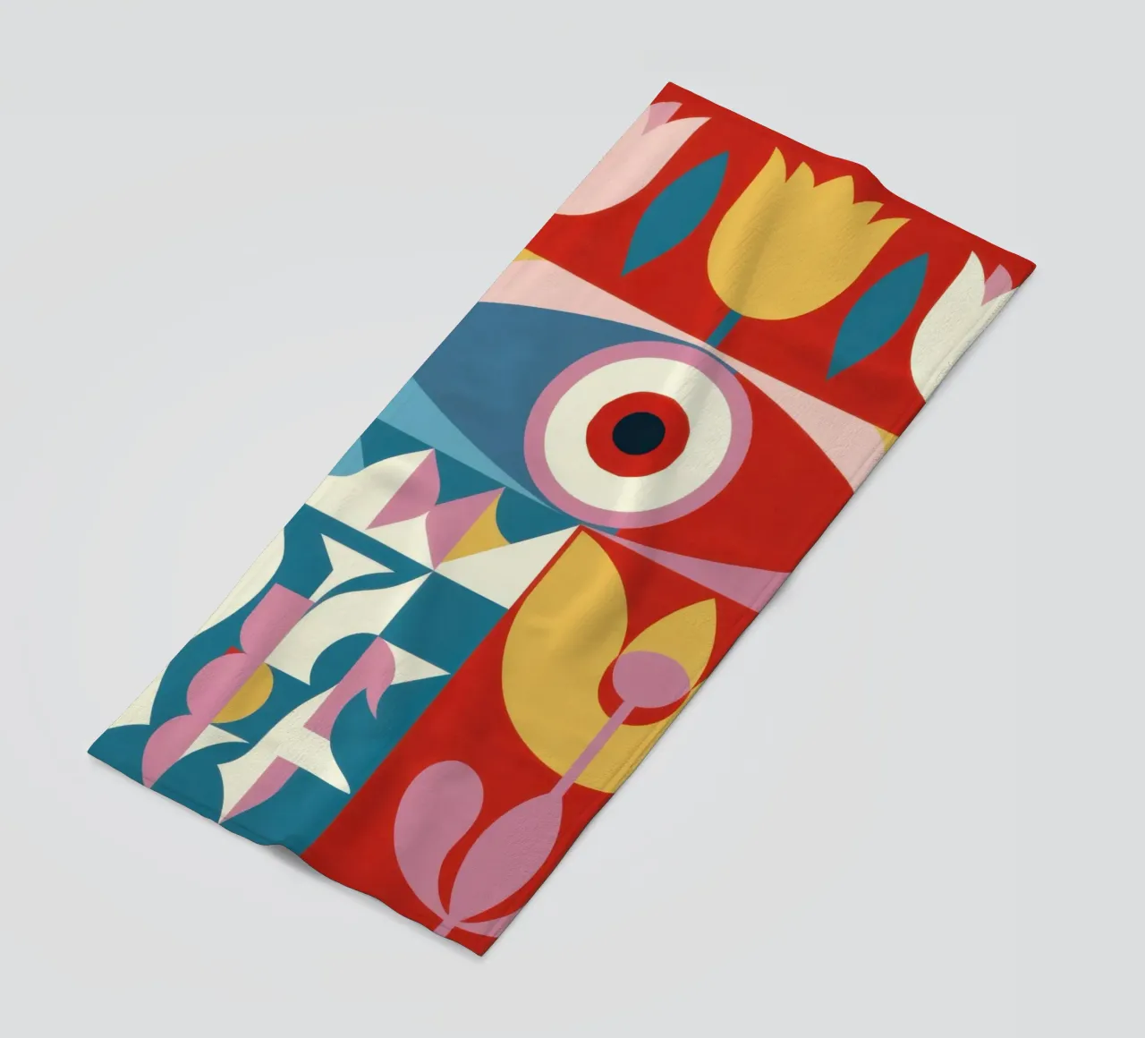 Visione floreale telo mare da Obs Canvas