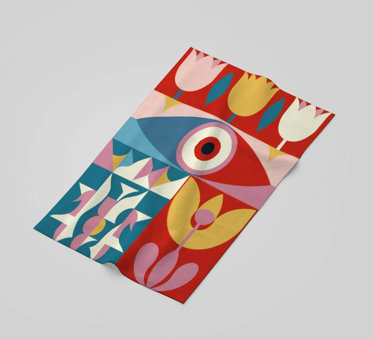 Visione floreale telo mare da Obs Canvas