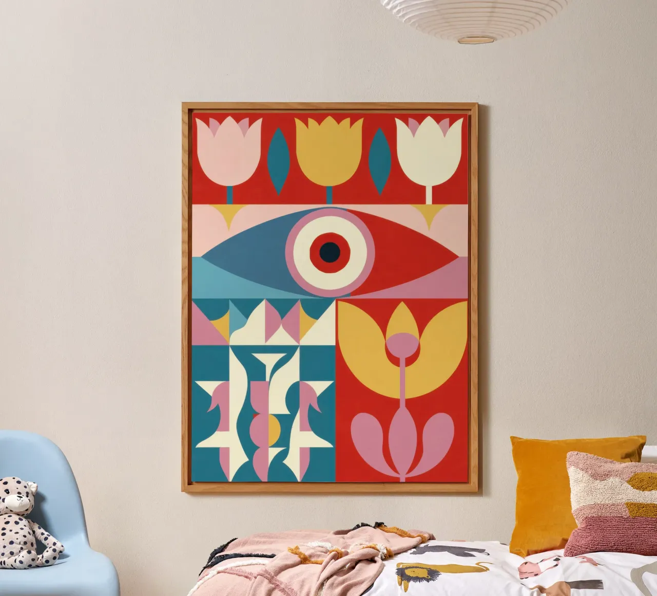 Visione floreale alluminio dibond da Obs Canvas