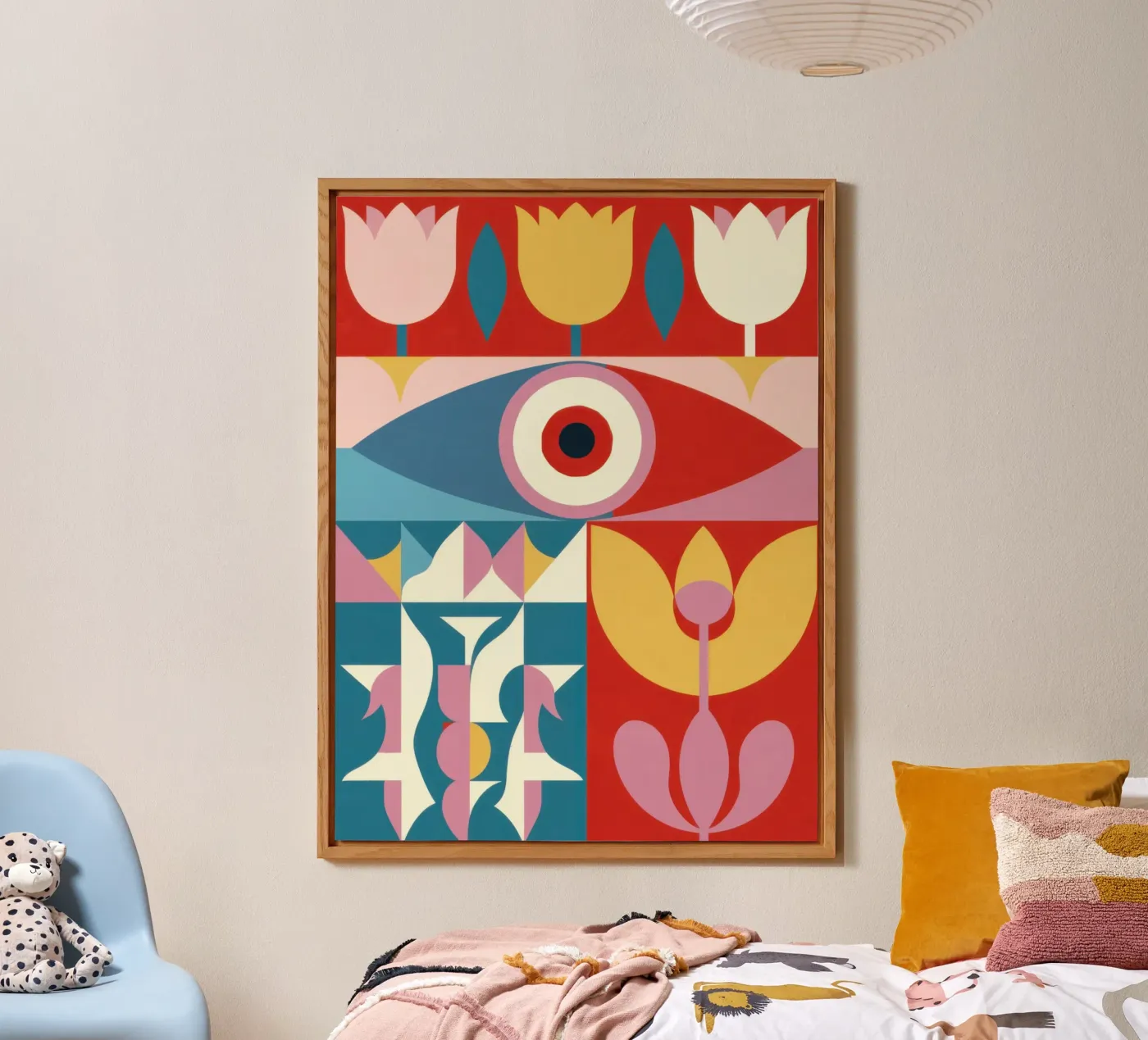 Visione floreale alluminio dibond da Obs Canvas
