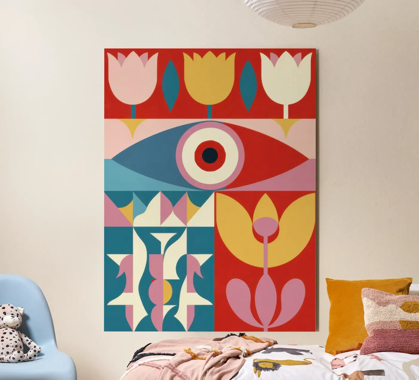 Visione floreale alluminio dibond da Obs Canvas
