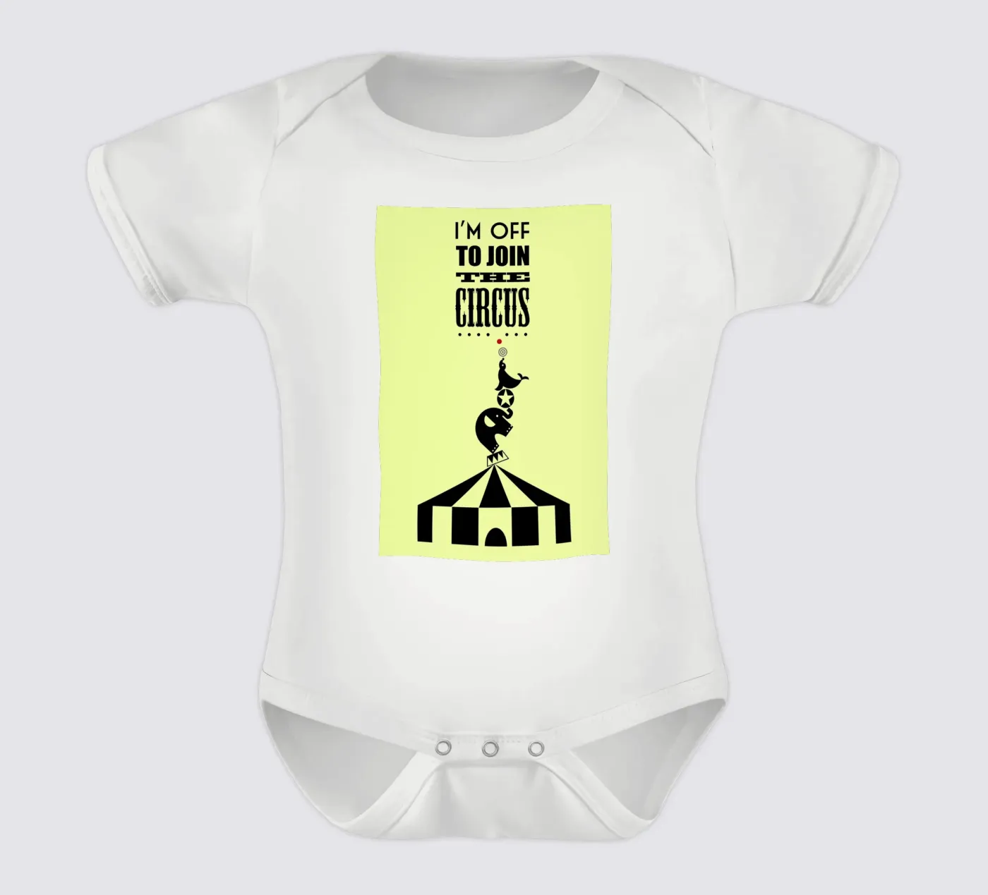 Circus Kurzarm Babybody von Trabolt Design