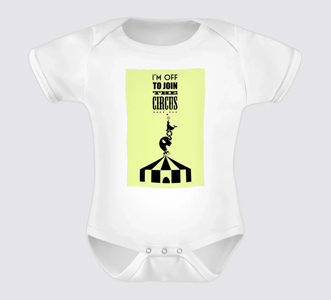 Circus Kurzarm Babybody von Trabolt Design