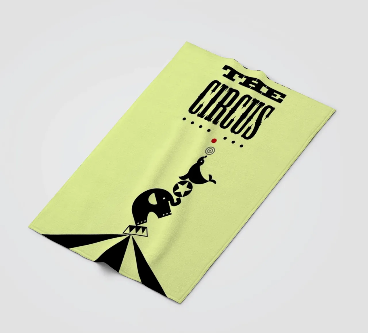 Circus fleece blanket by Trabolt Design