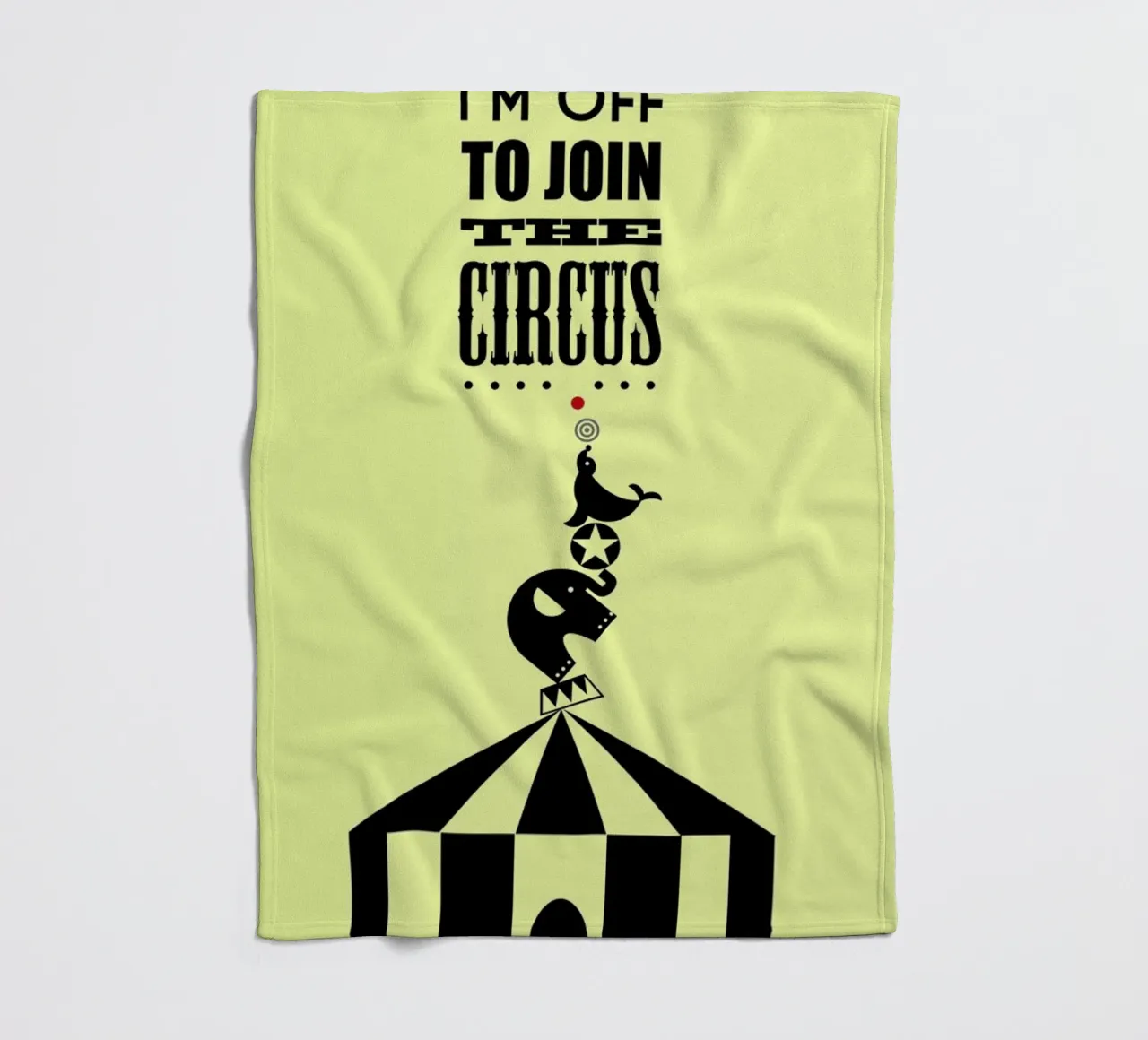 Circus fleece blanket by Trabolt Design