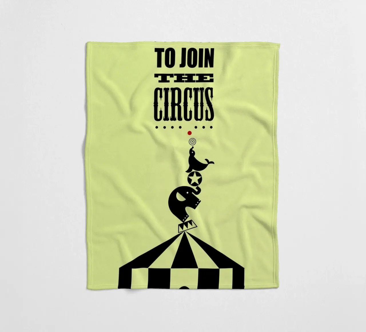 Circus fleece blanket by Trabolt Design