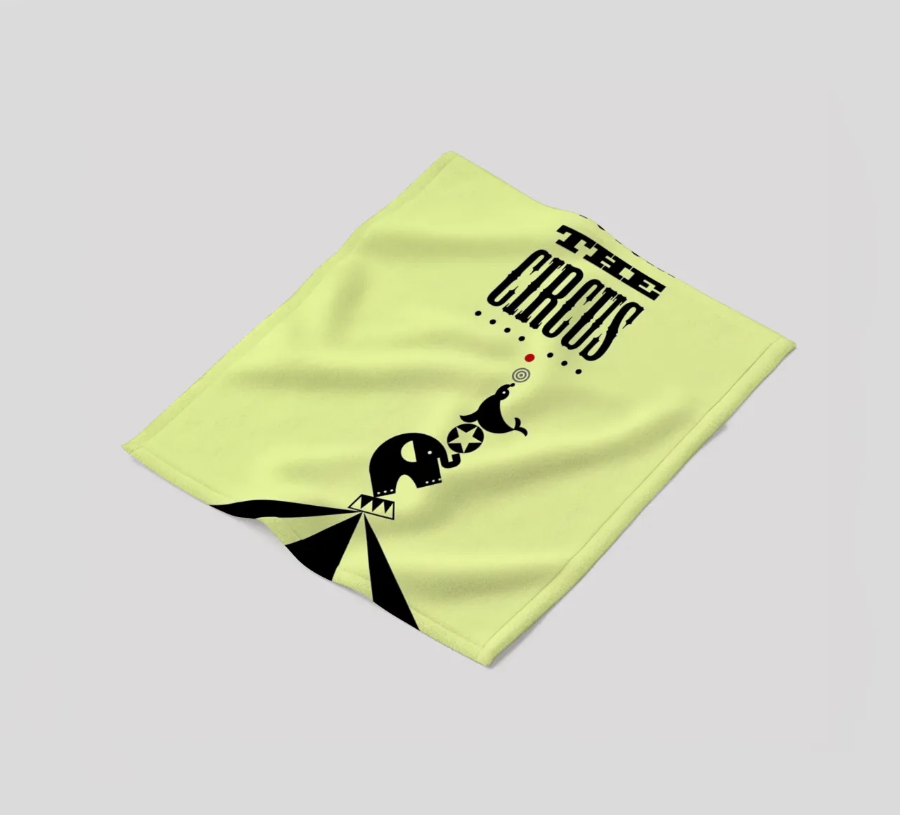 Circus fleece blanket by Trabolt Design