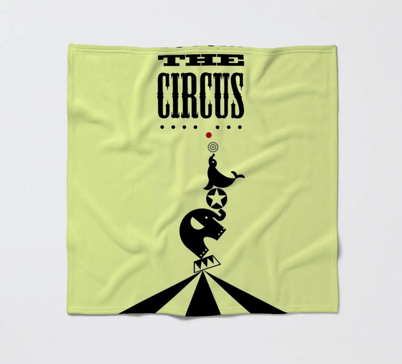 Circus fleece blanket by Trabolt Design