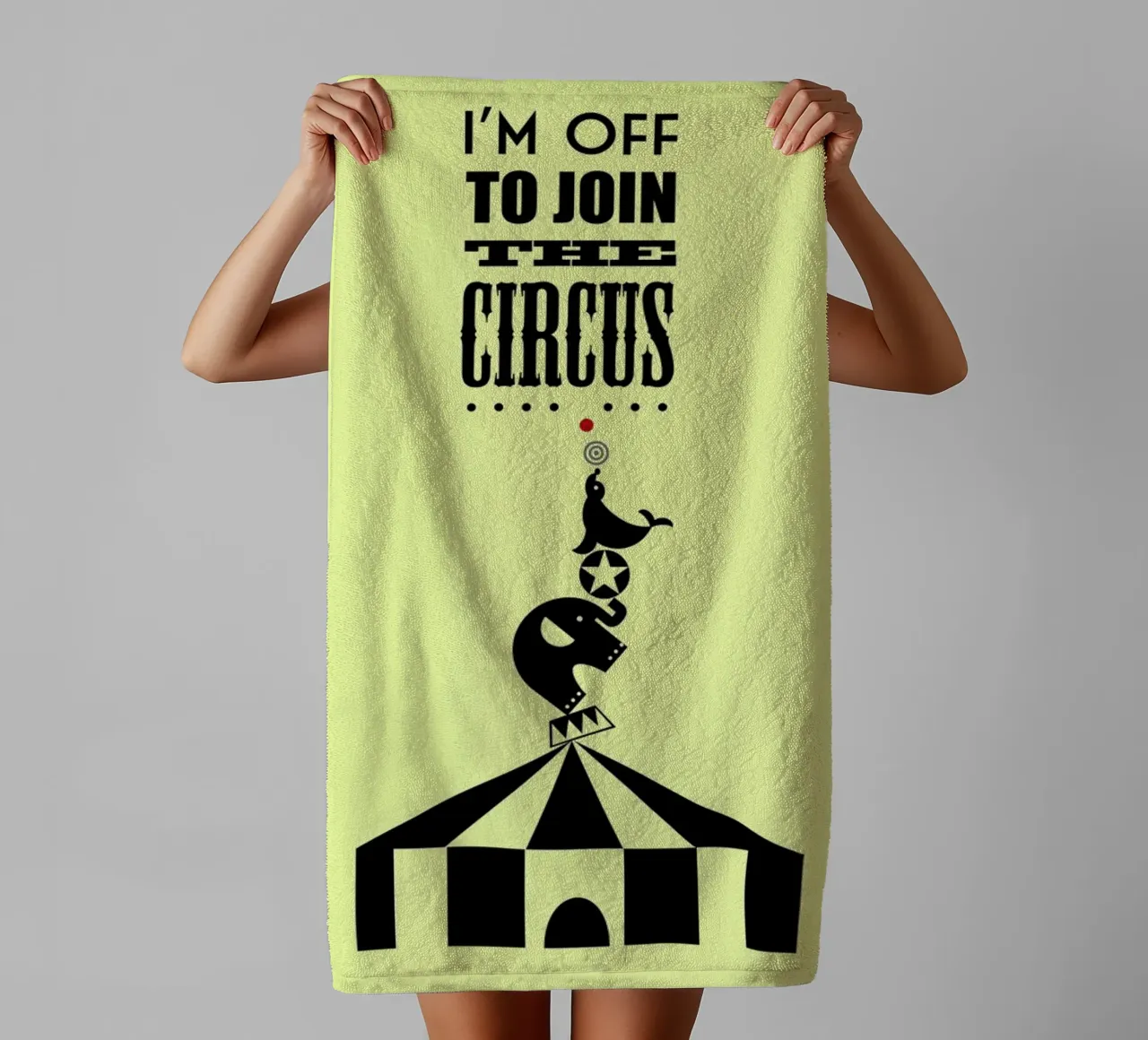 Circus towel by Trabolt Design