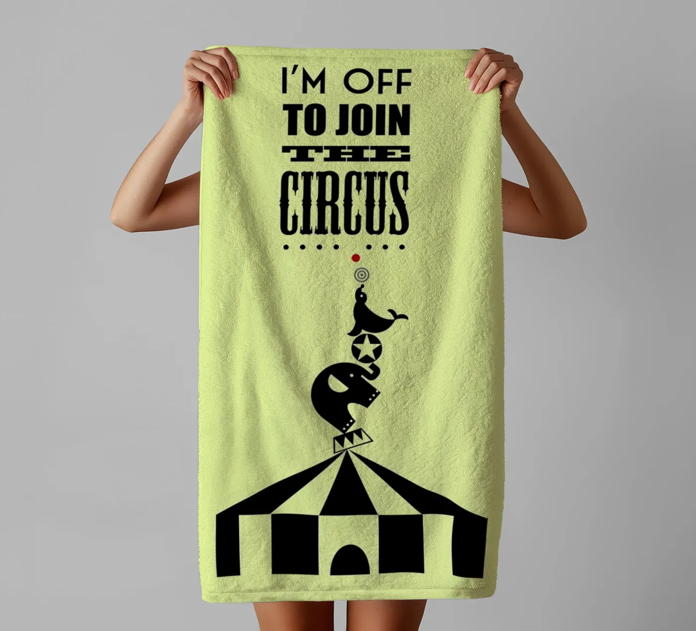 Circus badhanddoek van Trabolt Design