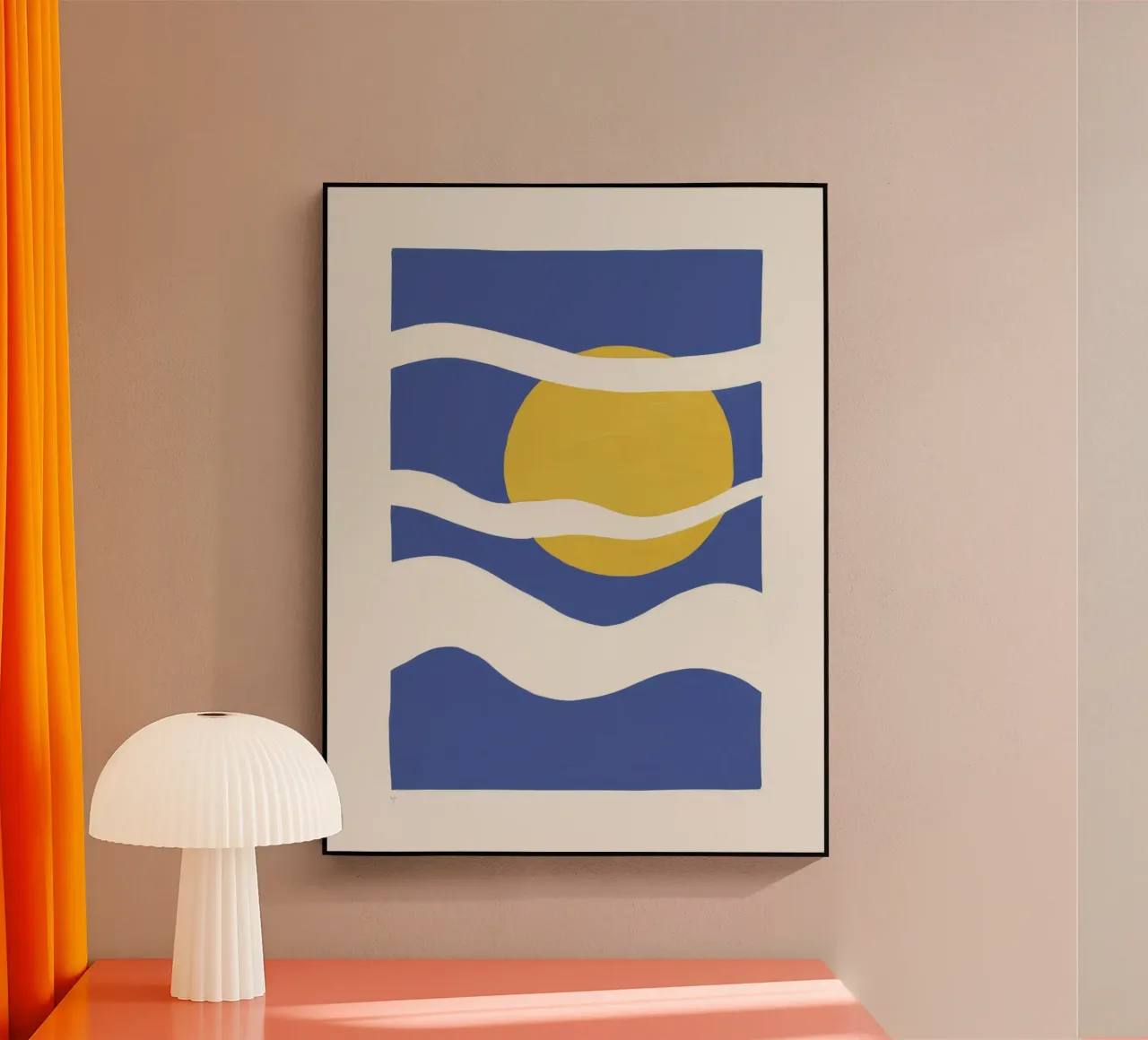 Mare e sole minimalista plexiglass da Thistle Bloom