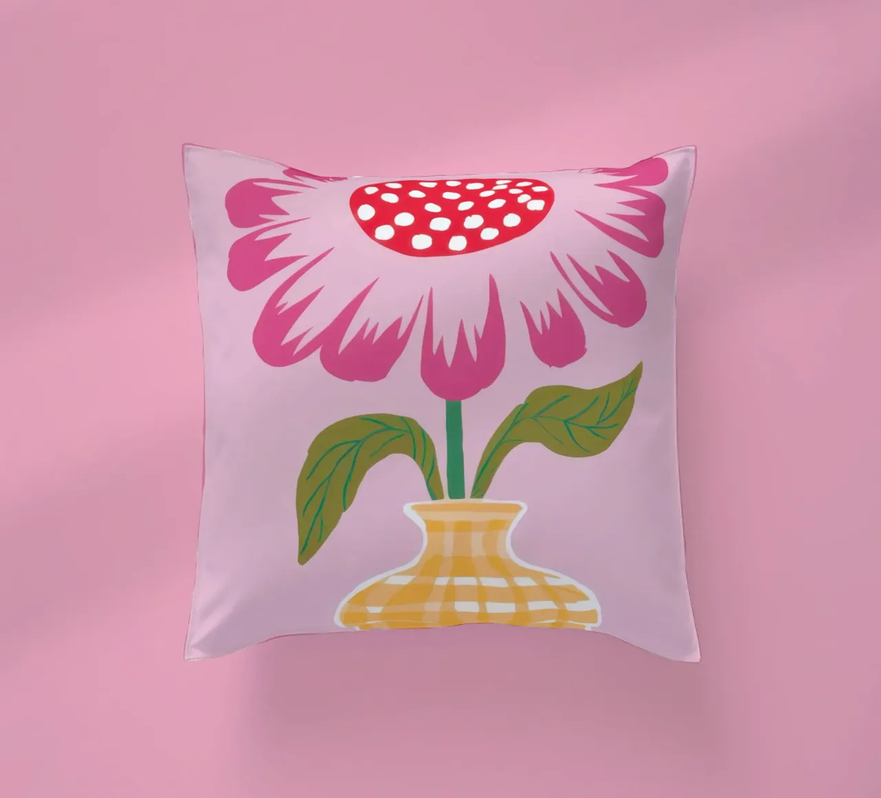 Semplice fiore rosa cuscino da Obs Canvas