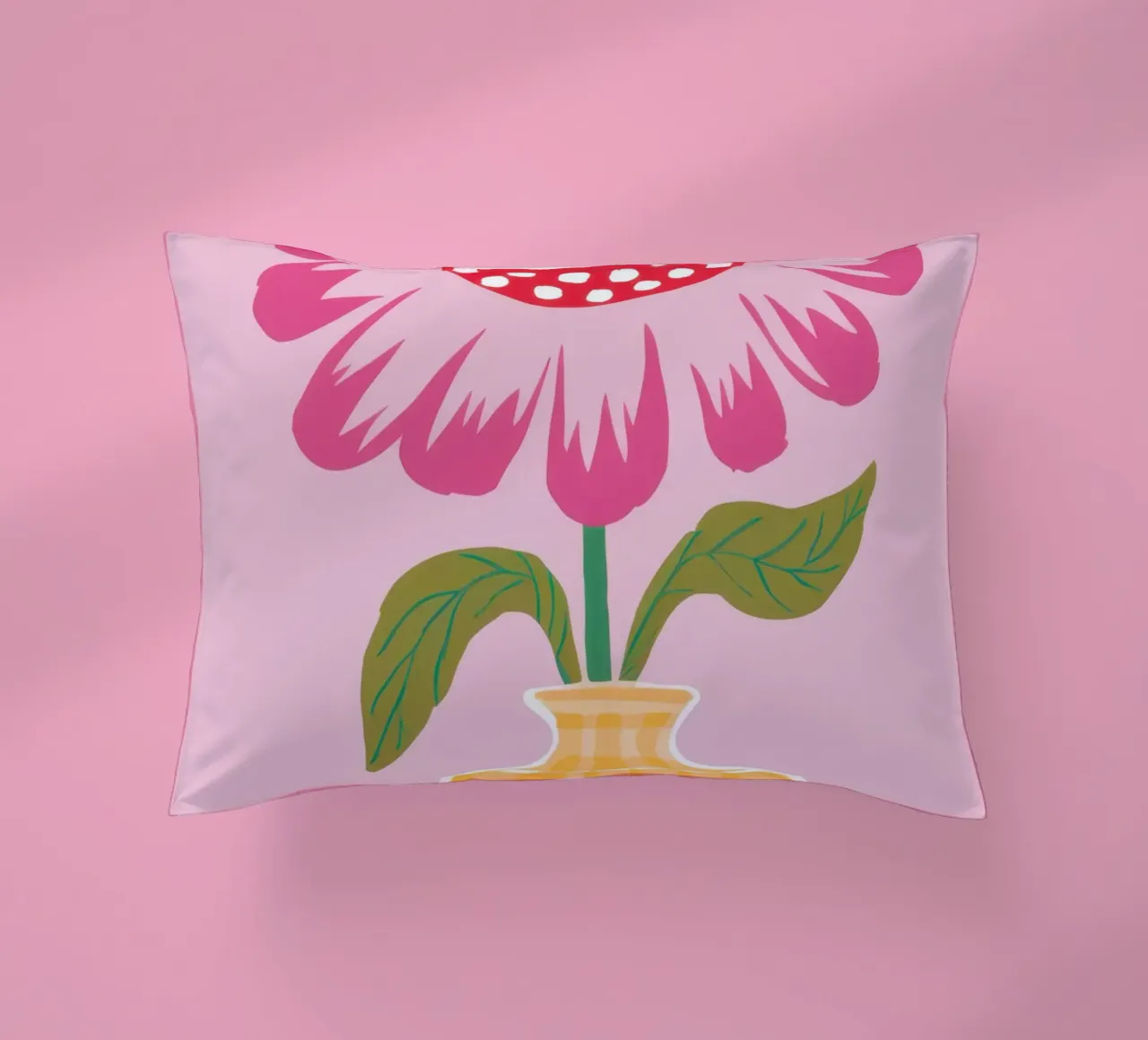 Semplice fiore rosa cuscino da Obs Canvas