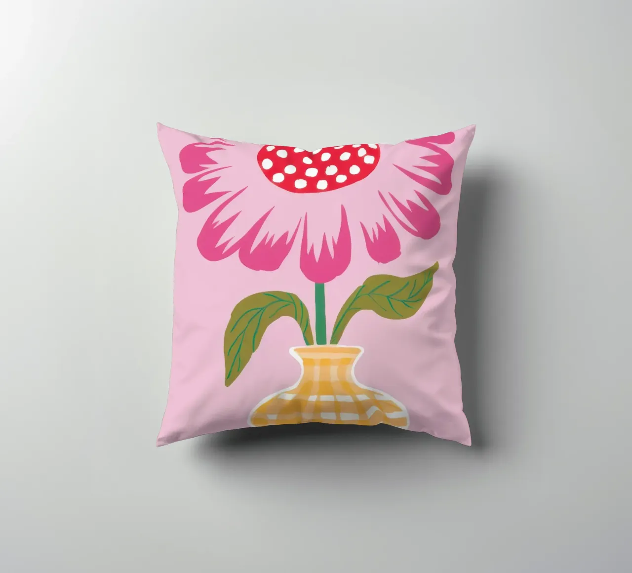 Semplice fiore rosa cuscino da Obs Canvas