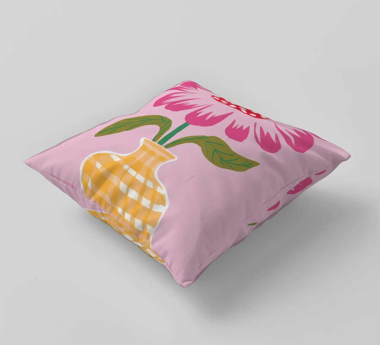 Semplice fiore rosa cuscino da Obs Canvas