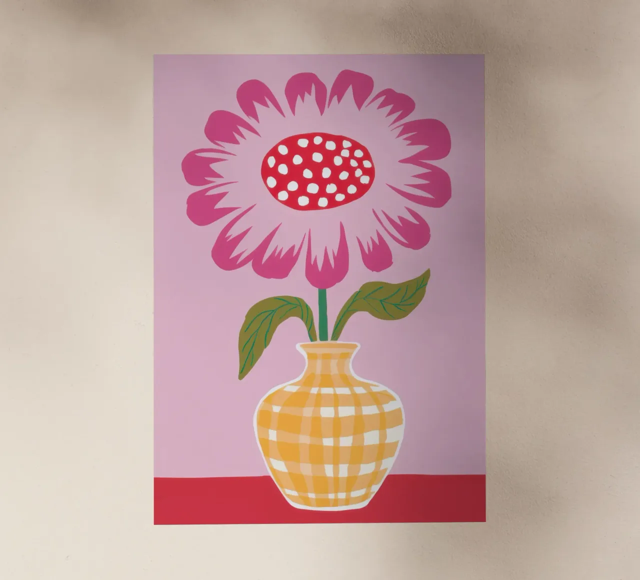 Semplice fiore rosa pellicola backlit da Obs Canvas