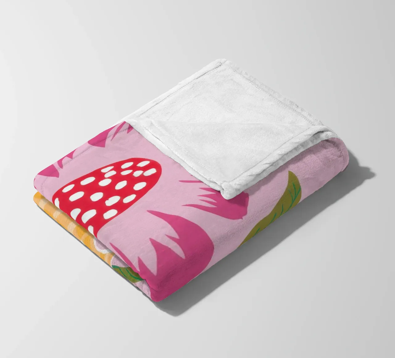 Semplice fiore rosa coperta in pile da Obs Canvas
