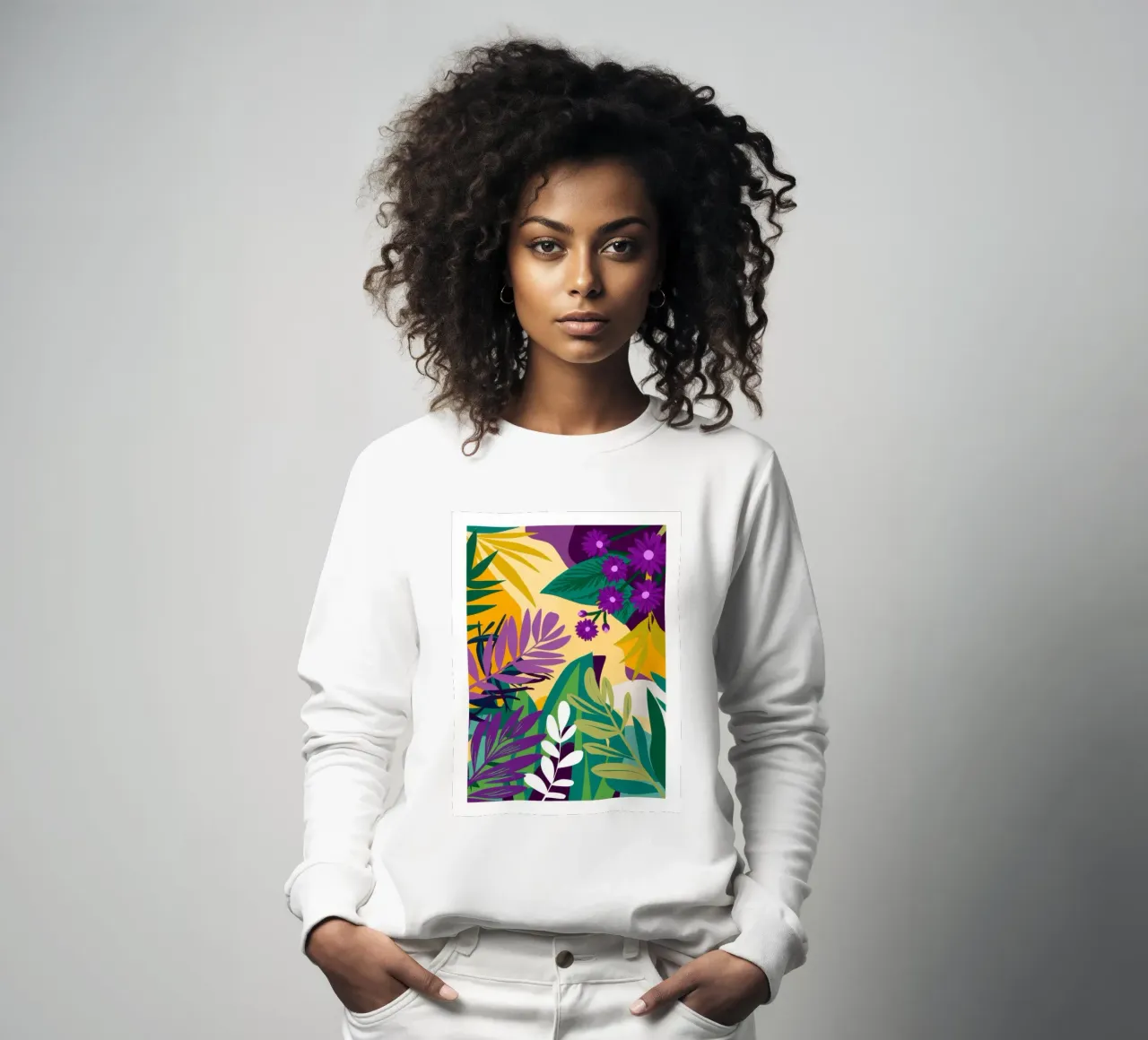 Paradiso della giungla d'uva felpa da Line Fable