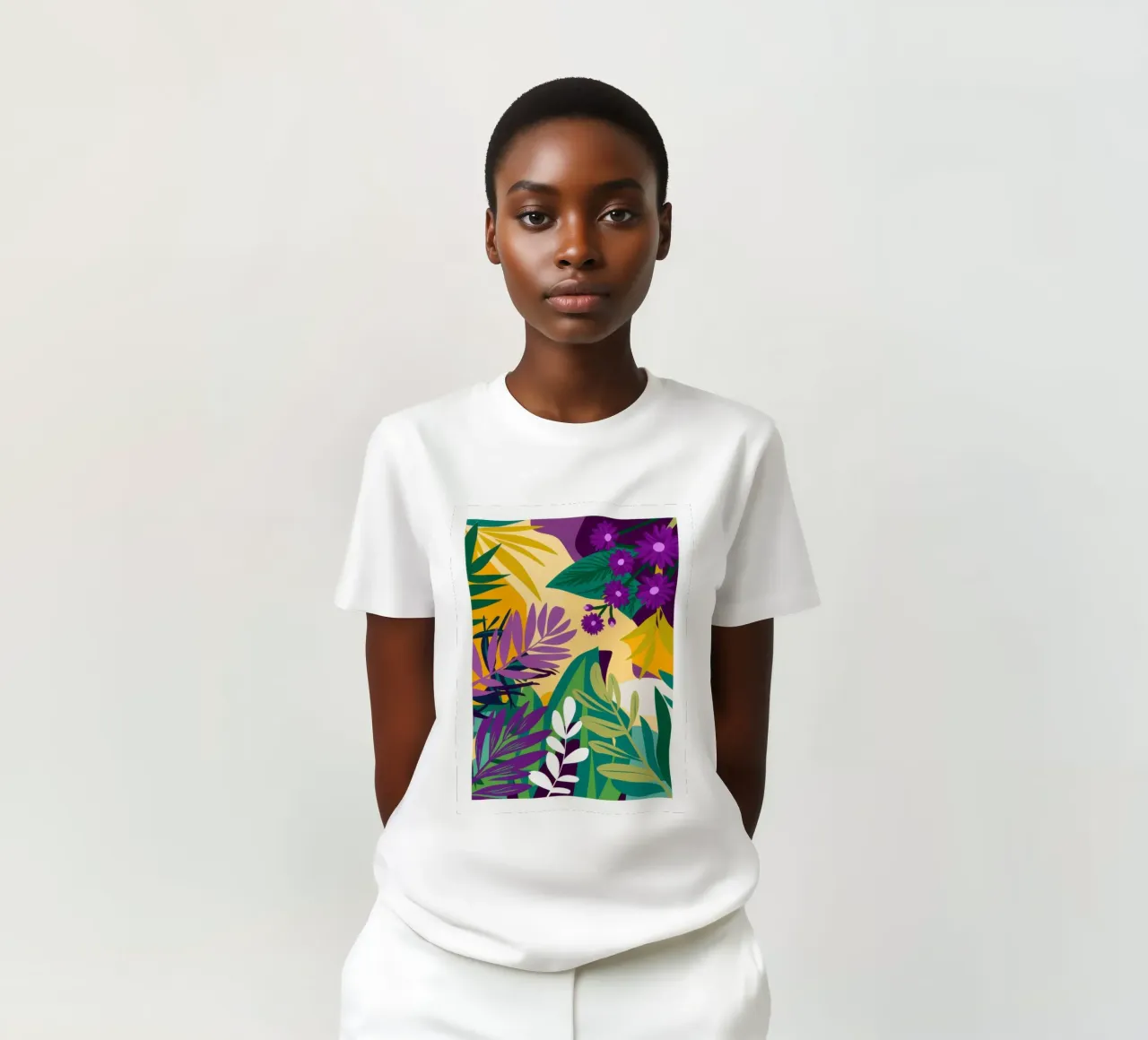 Paradiso della giungla d'uva t-shirt da Line Fable