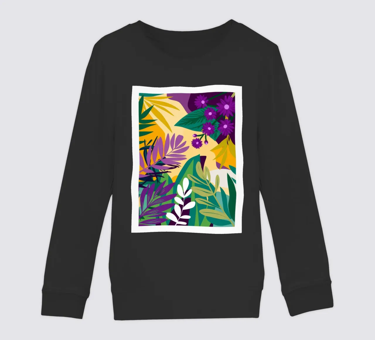 Paradiso della giungla d'uva felpa bambino da Line Fable