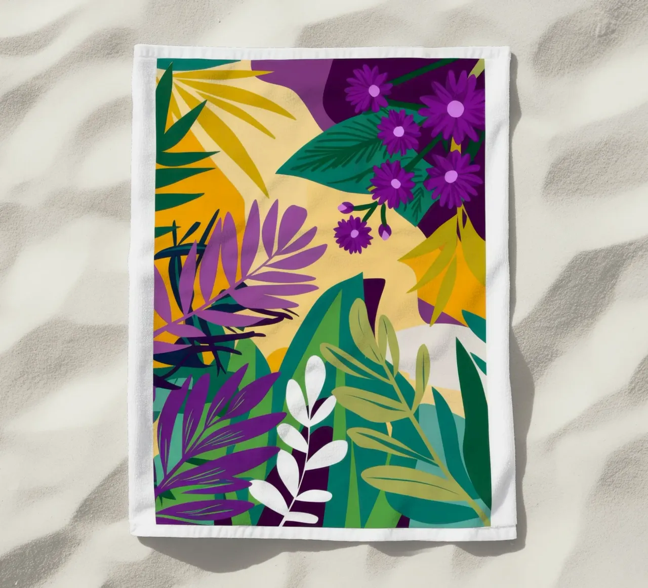 Paradiso della giungla d'uva telo mare da Line Fable