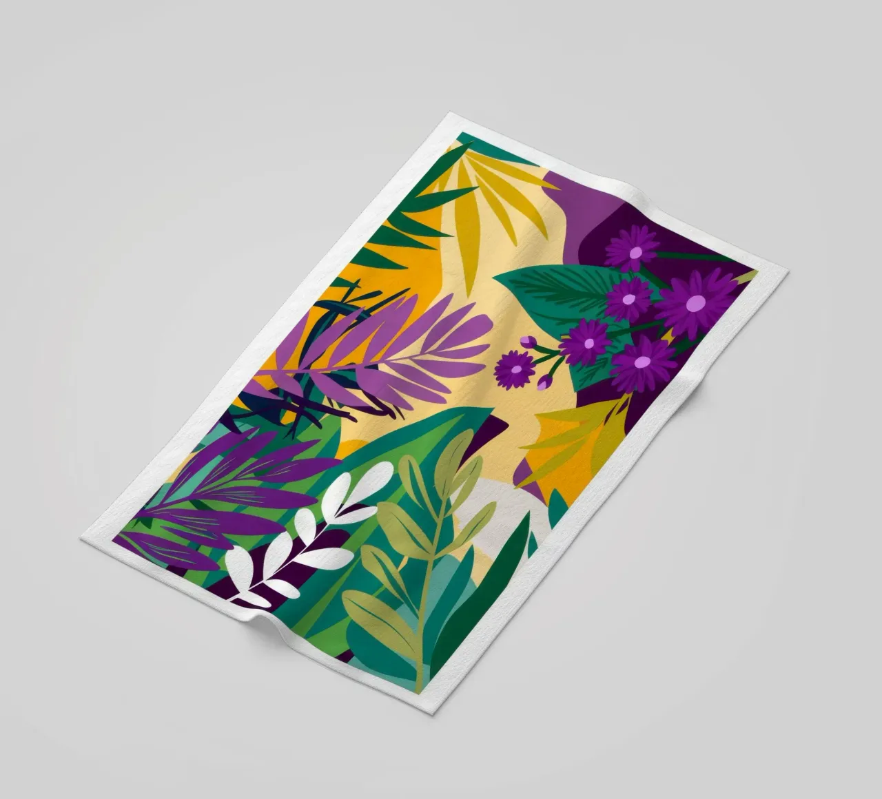 Paradiso della giungla d'uva telo mare da Line Fable