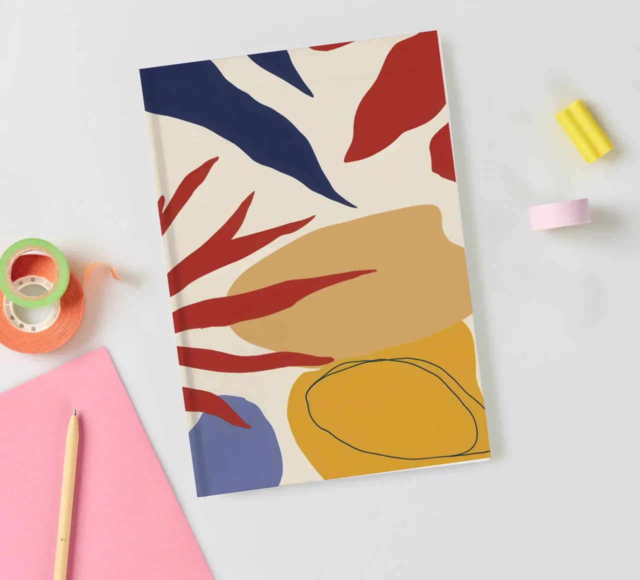 Deconstructed Lemon Still Life notebook by Thistle Bloom