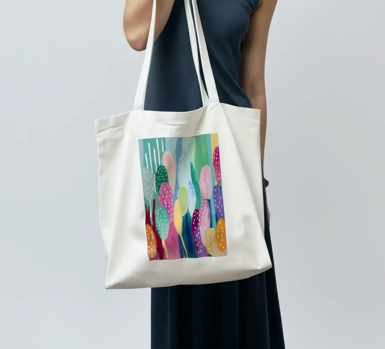Tratti di colore impressionista borsa in juta da Frosh Pallete