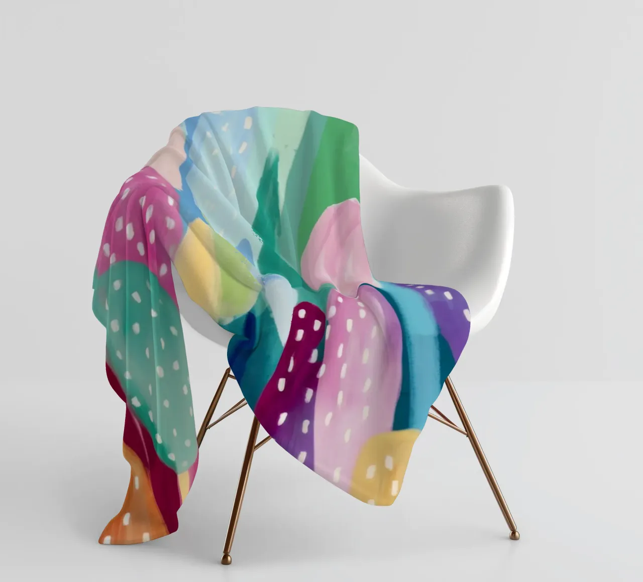 Tratti di colore impressionista coperta in pile da Frosh Pallete