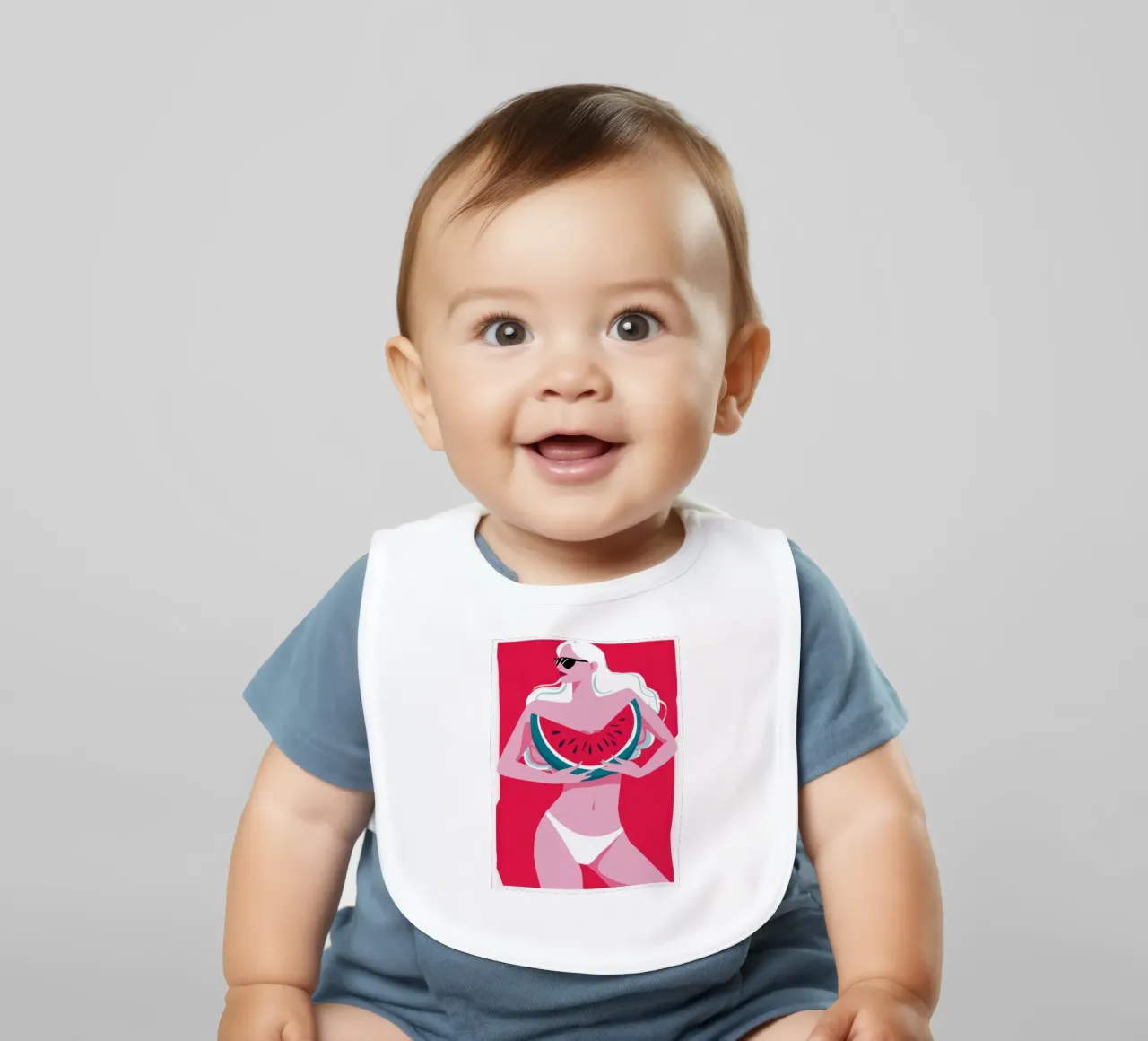 Pastèque Chic d'été bavoir de Thistle Bloom