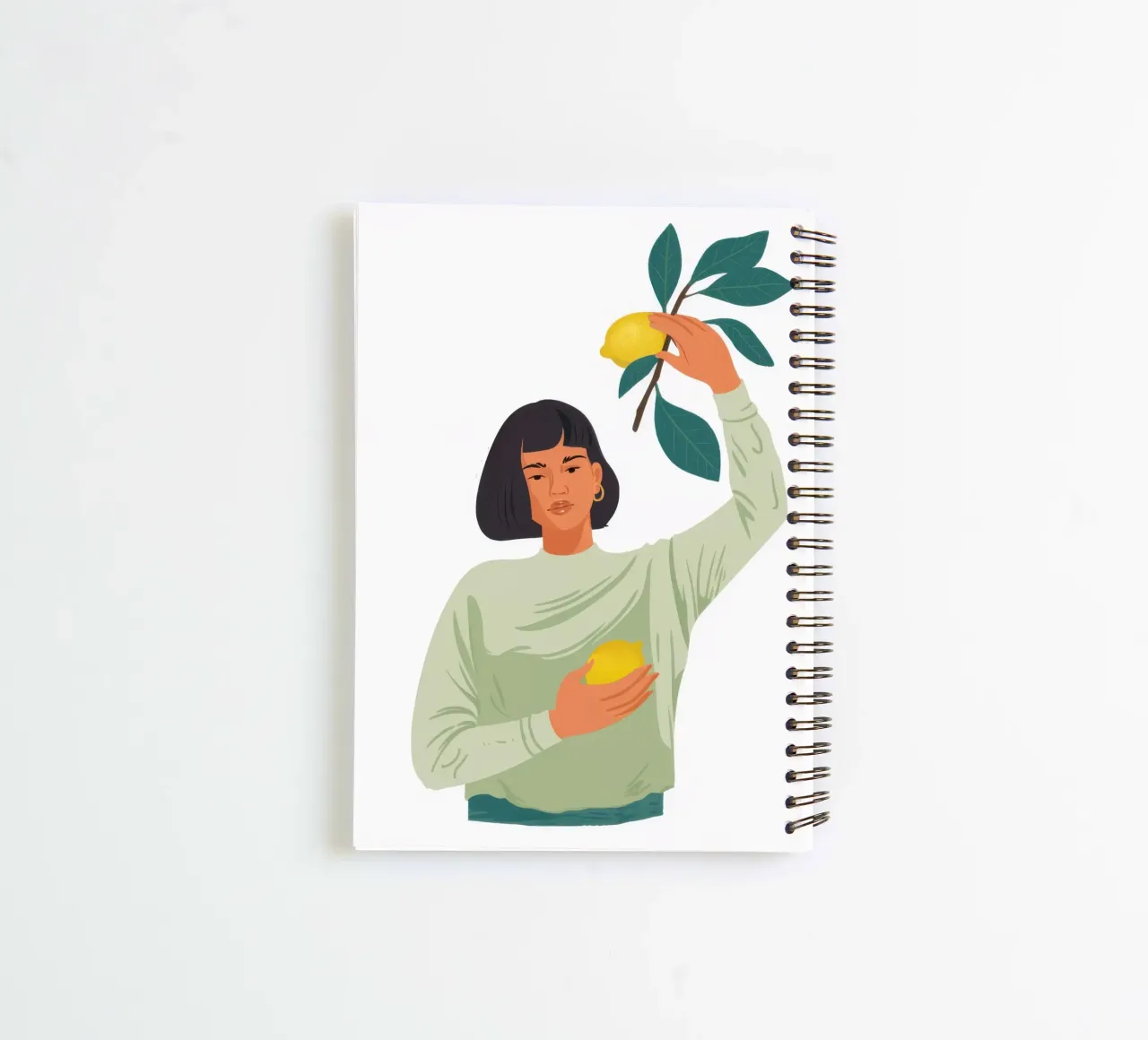 Zitronen-Erntefreude Ringbuch von Obs Canvas