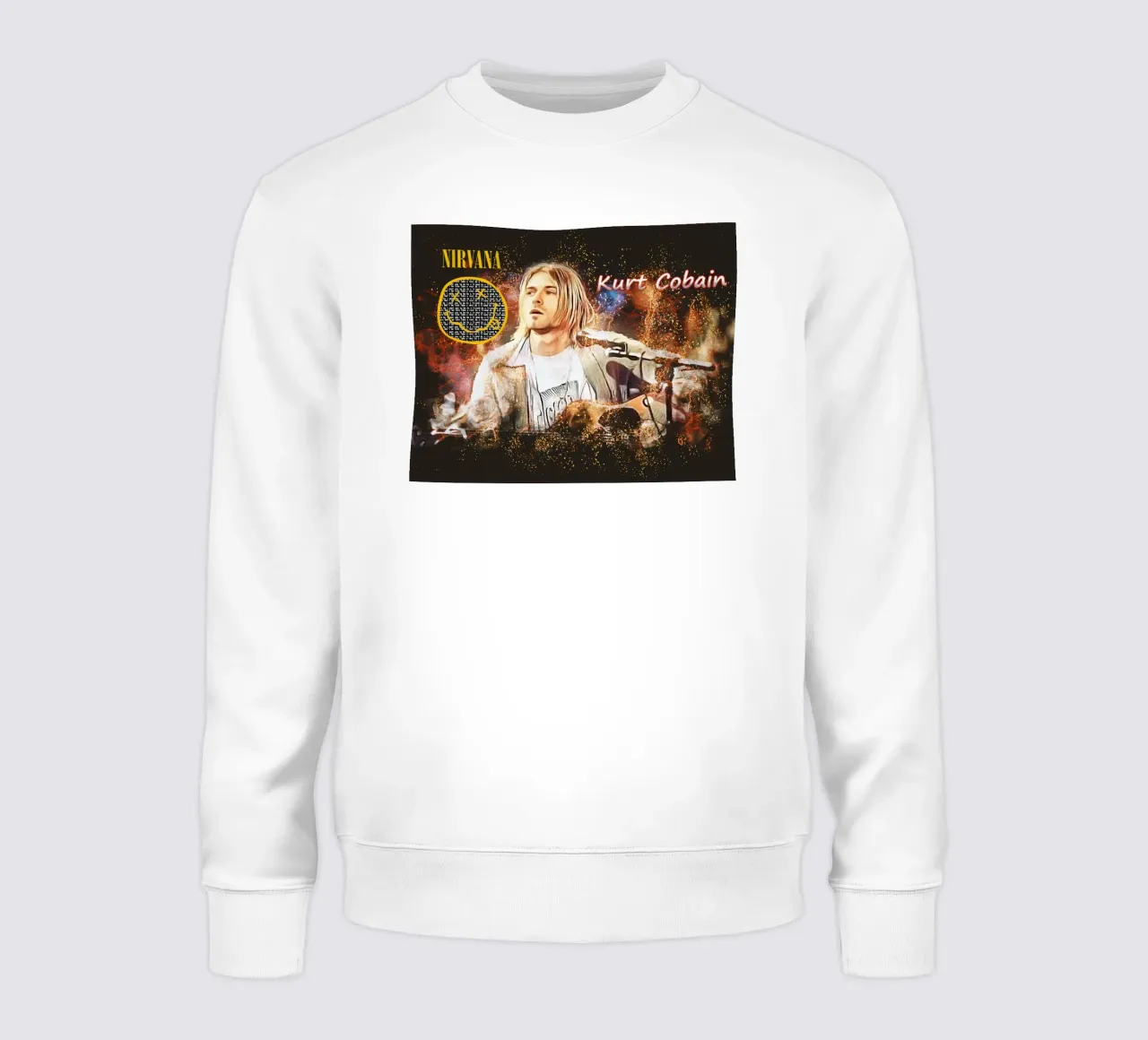 Kurt Cobain: The Fragile Icon Who Changed Music Forever sweatshirt by Abasa Inaraya