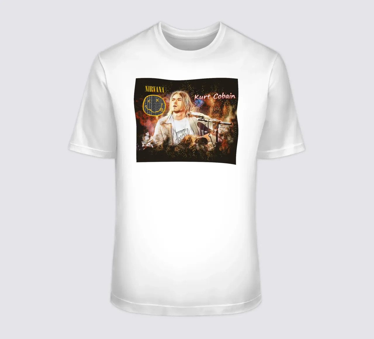 Kurt Cobain: The Fragile Icon Who Changed Music Forever t-shirt by Abasa Inaraya