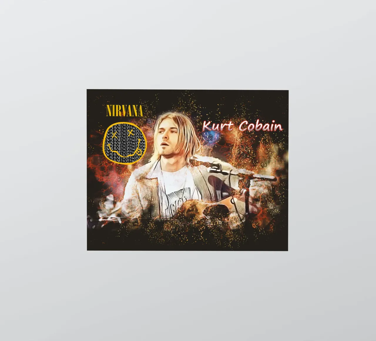Kurt Cobain: The Fragile Icon Who Changed Music Forever sticker by Abasa Inaraya