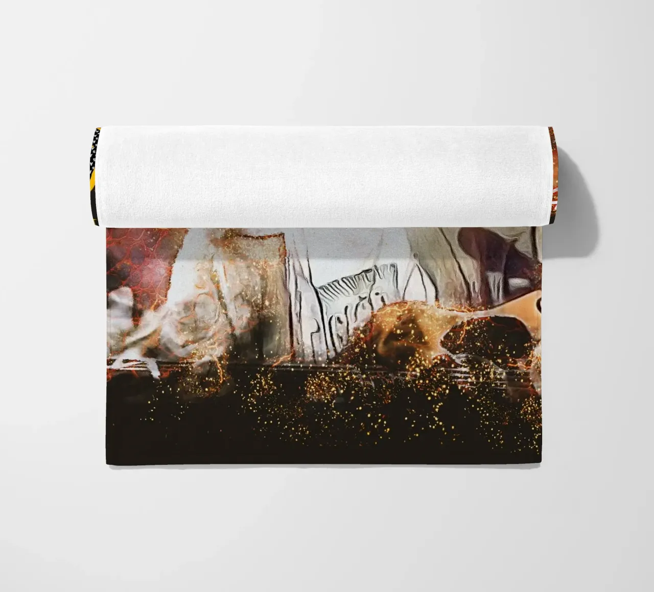 Kurt Cobain: The Fragile Icon Who Changed Music Forever beach towel by Abasa Inaraya