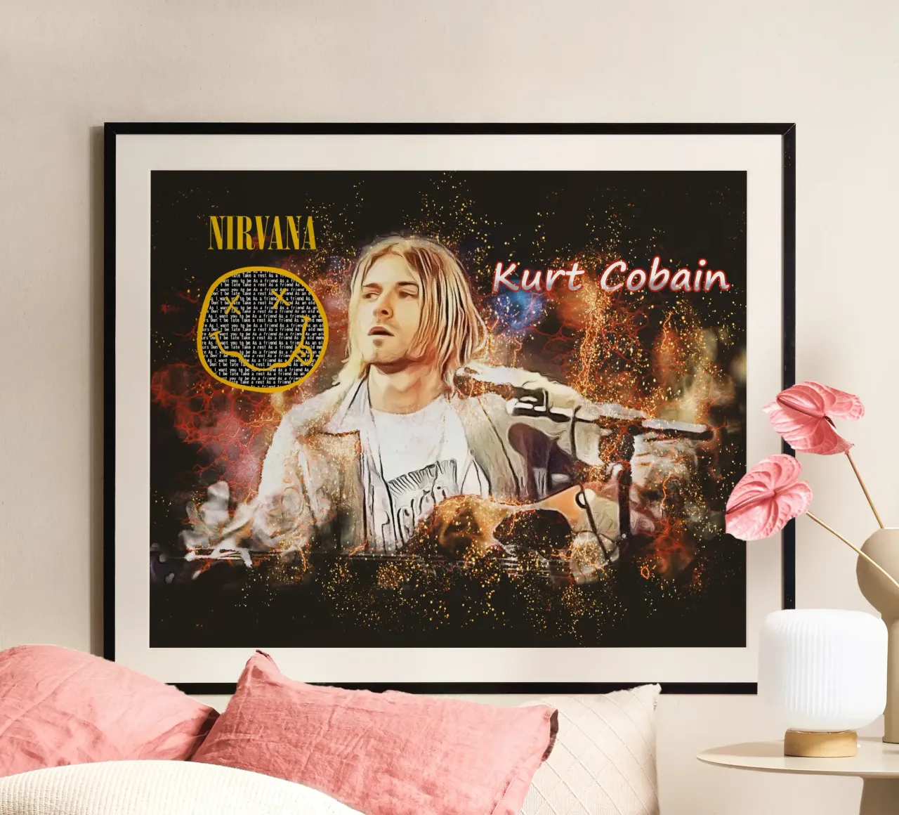 Kurt Cobain: The Fragile Icon Who Changed Music Forever hahnemühle by Abasa Inaraya