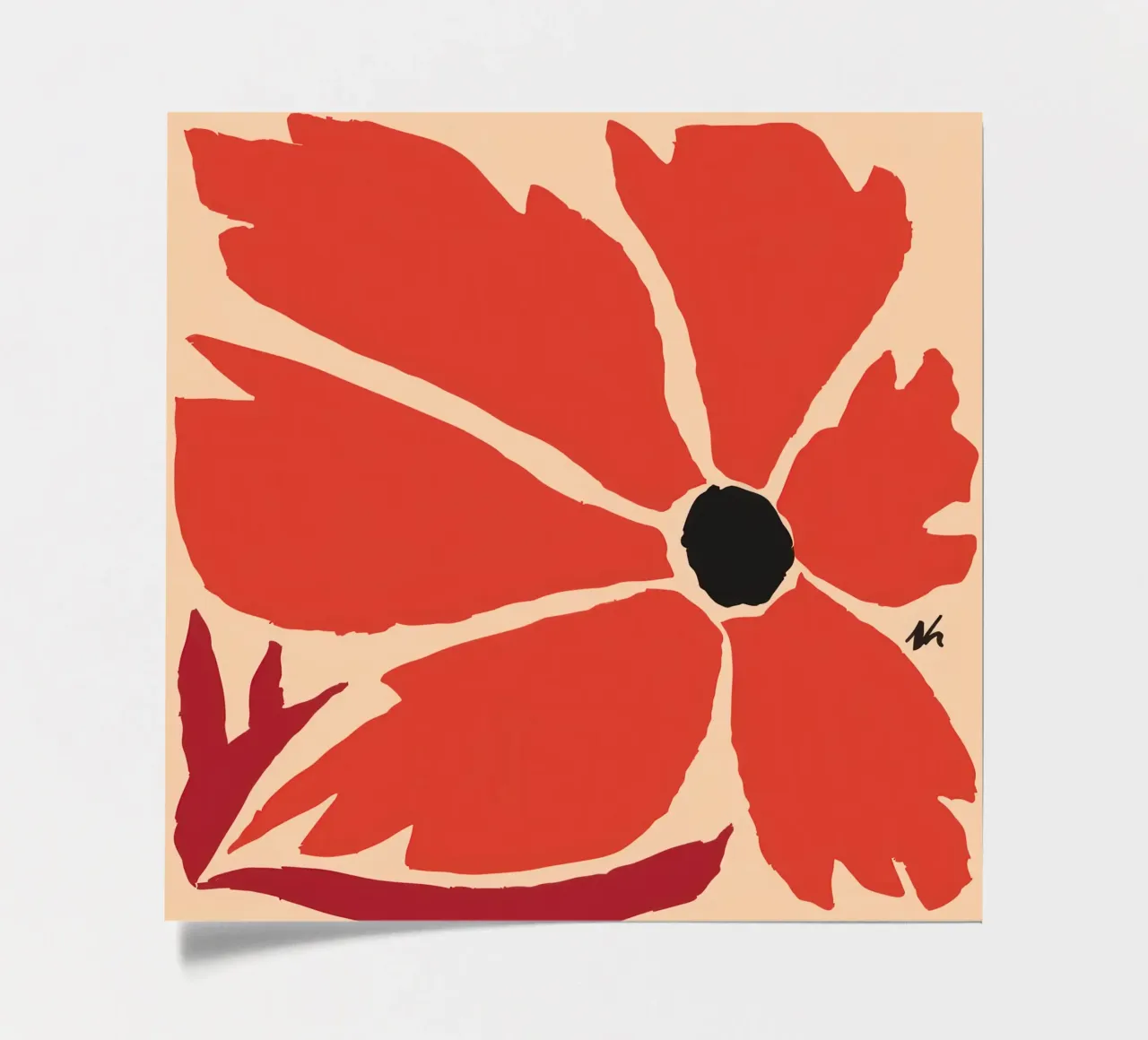 Bold Crimson Bloom sticker sheet by Frosh Pallete