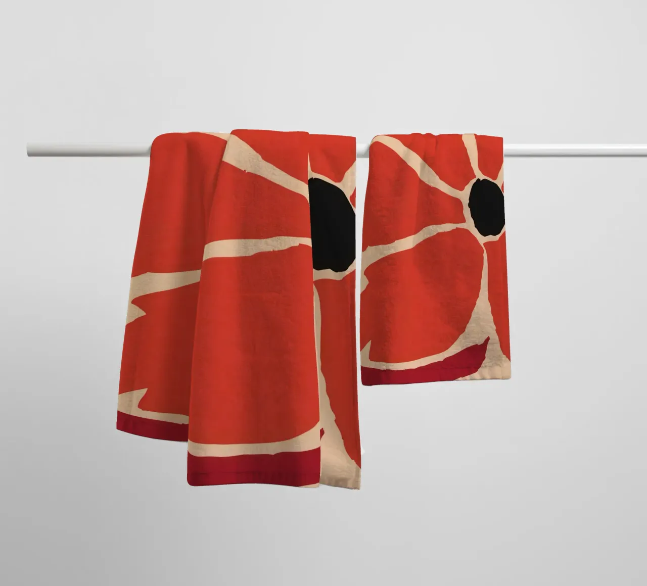 Audace fioritura cremisi asciugamano da bagno da Frosh Pallete