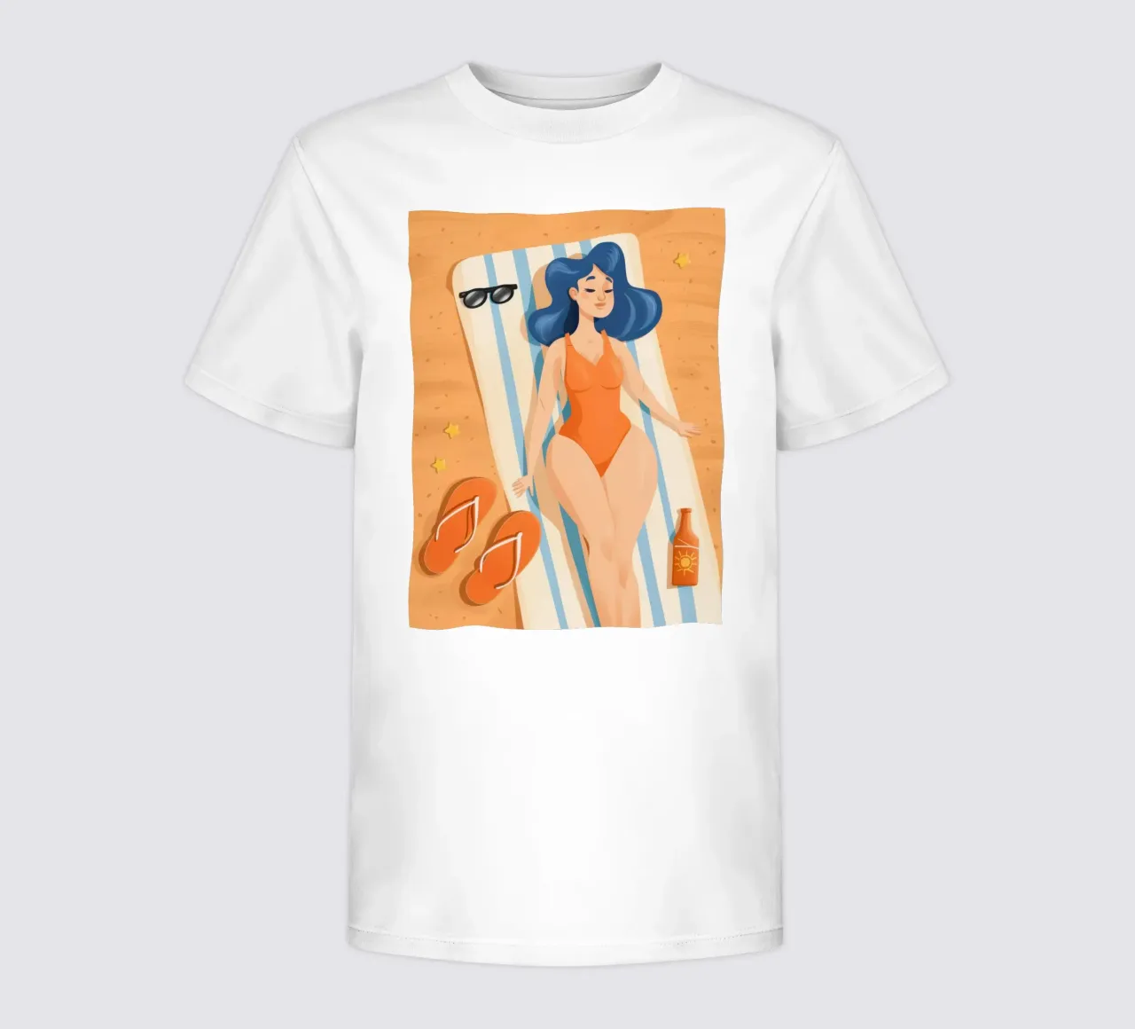 Azure Haired Sunbather kids t-shirt by Frosh Pallete