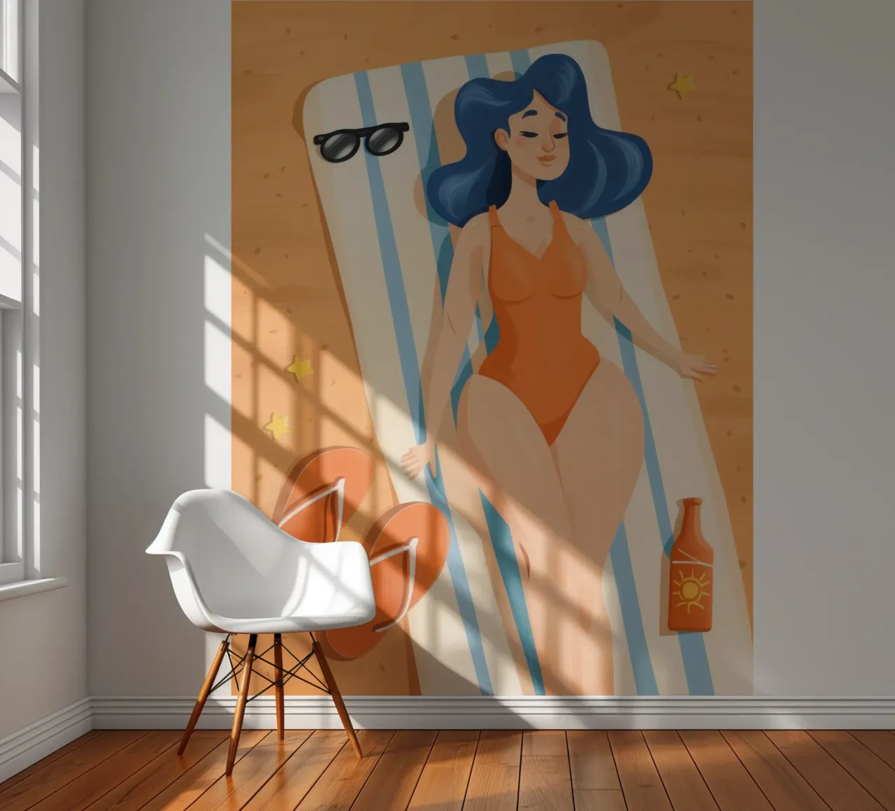 Azure Haired Sunbather photo wallpaper by Frosh Pallete