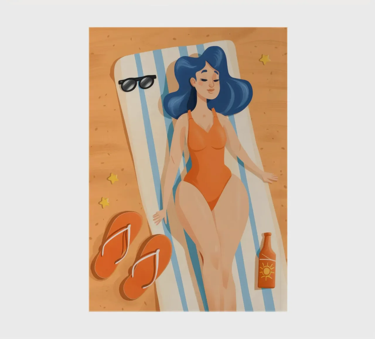 Azure Haired Sunbather notebook by Frosh Pallete