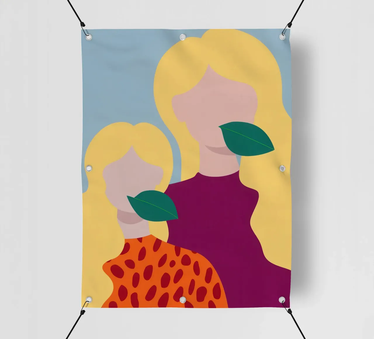 L'abbraccio di una madre telo in pvc da Thistle Bloom