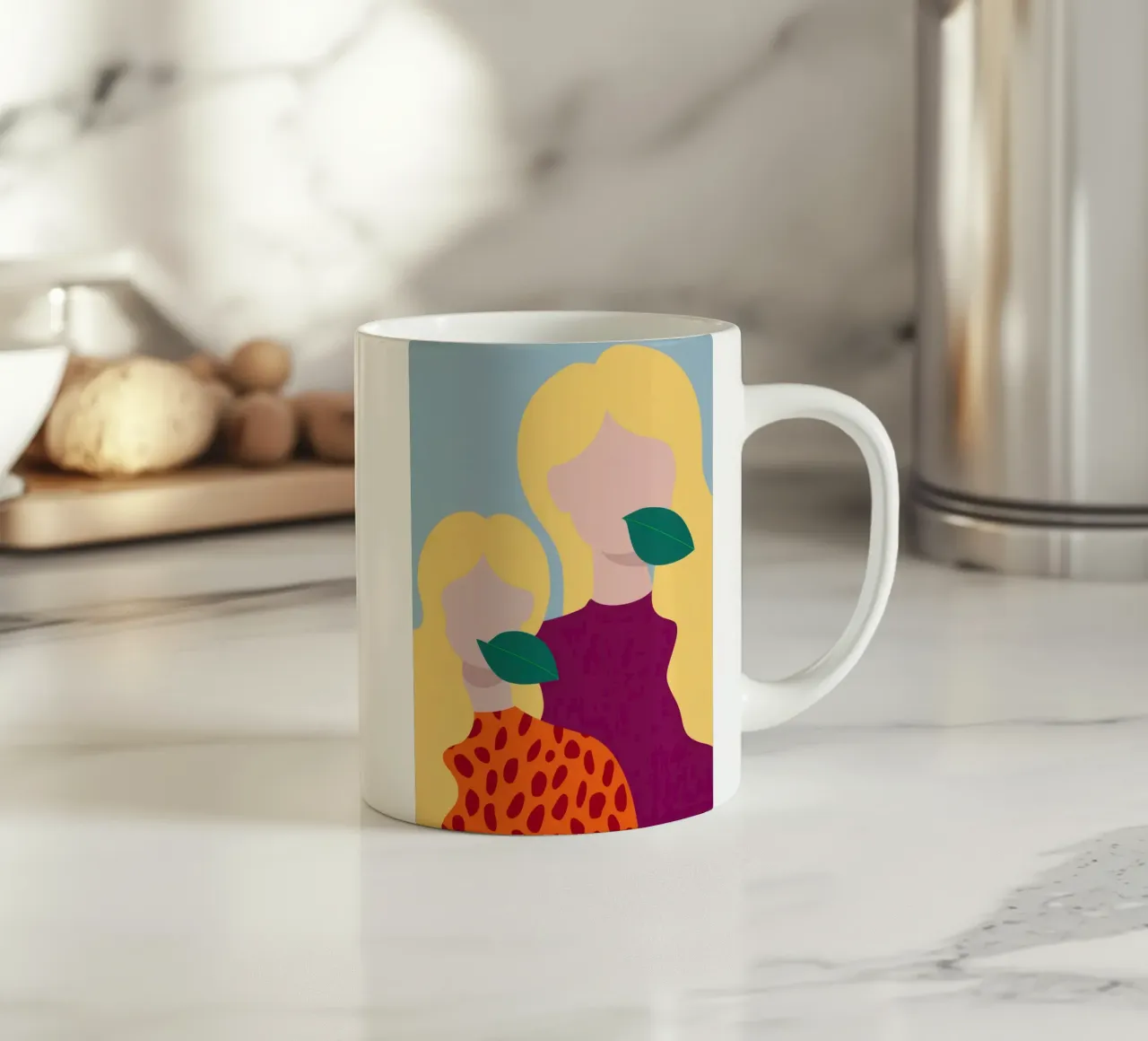 L'abbraccio di una madre tazza in ceramica da Thistle Bloom