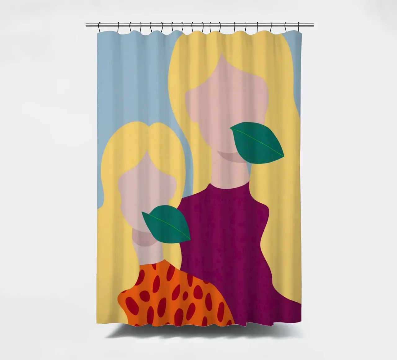 Die Umarmung einer Mutter Duschvorhang von Thistle Bloom