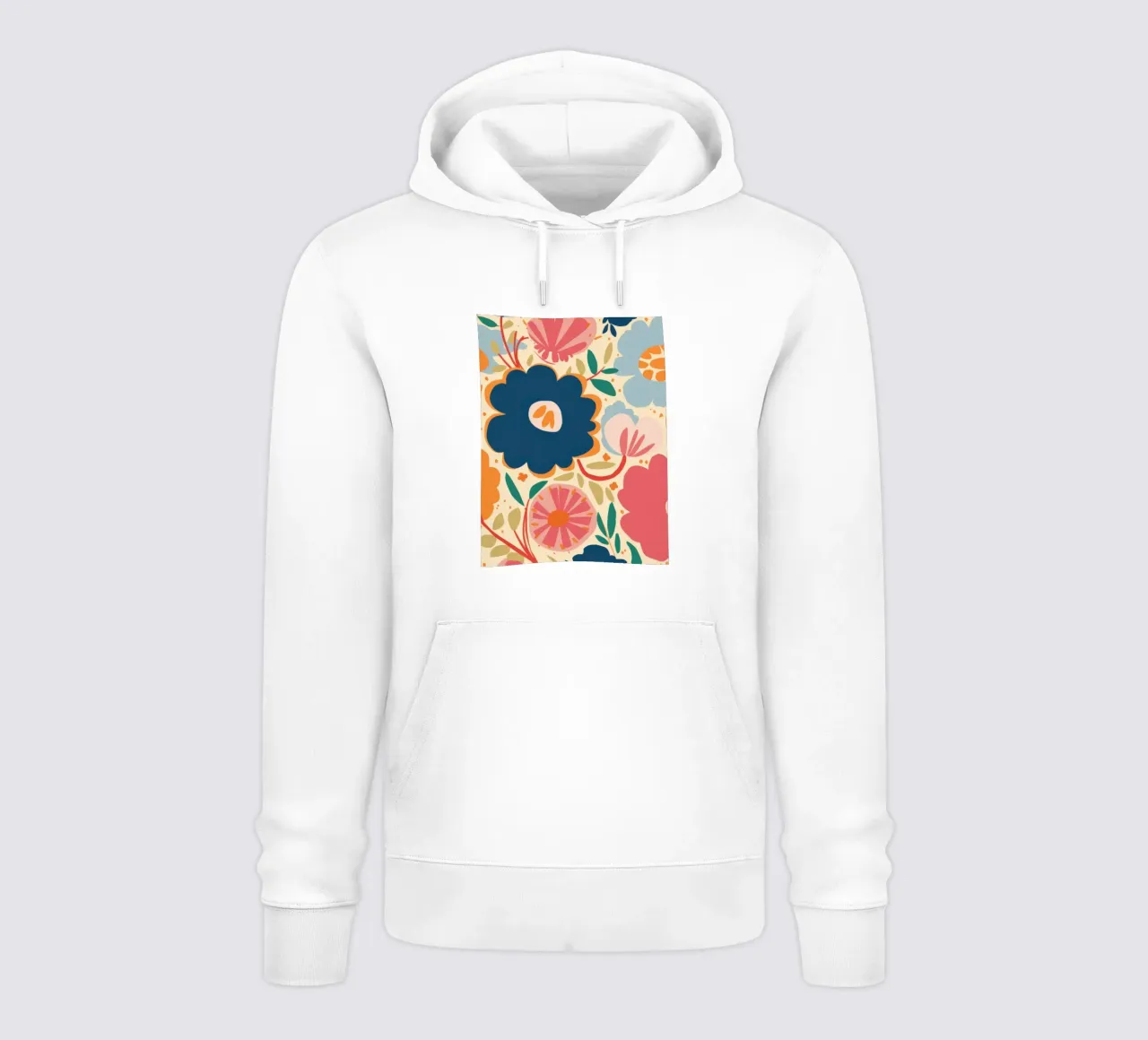 Semplice fiore blu felpa con cappuccio da Obs Canvas